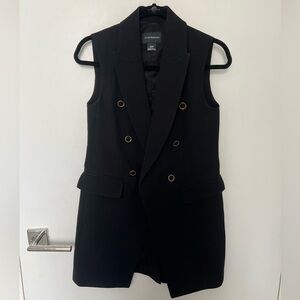 Club Monaco Black Vest with Gold Accents